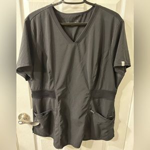 Like New Cherokee Infinity Knit Waist V Neck Scrub Top